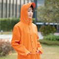 Manufacturer Custom Polyester Long Womens Rain Jacket Waterproof